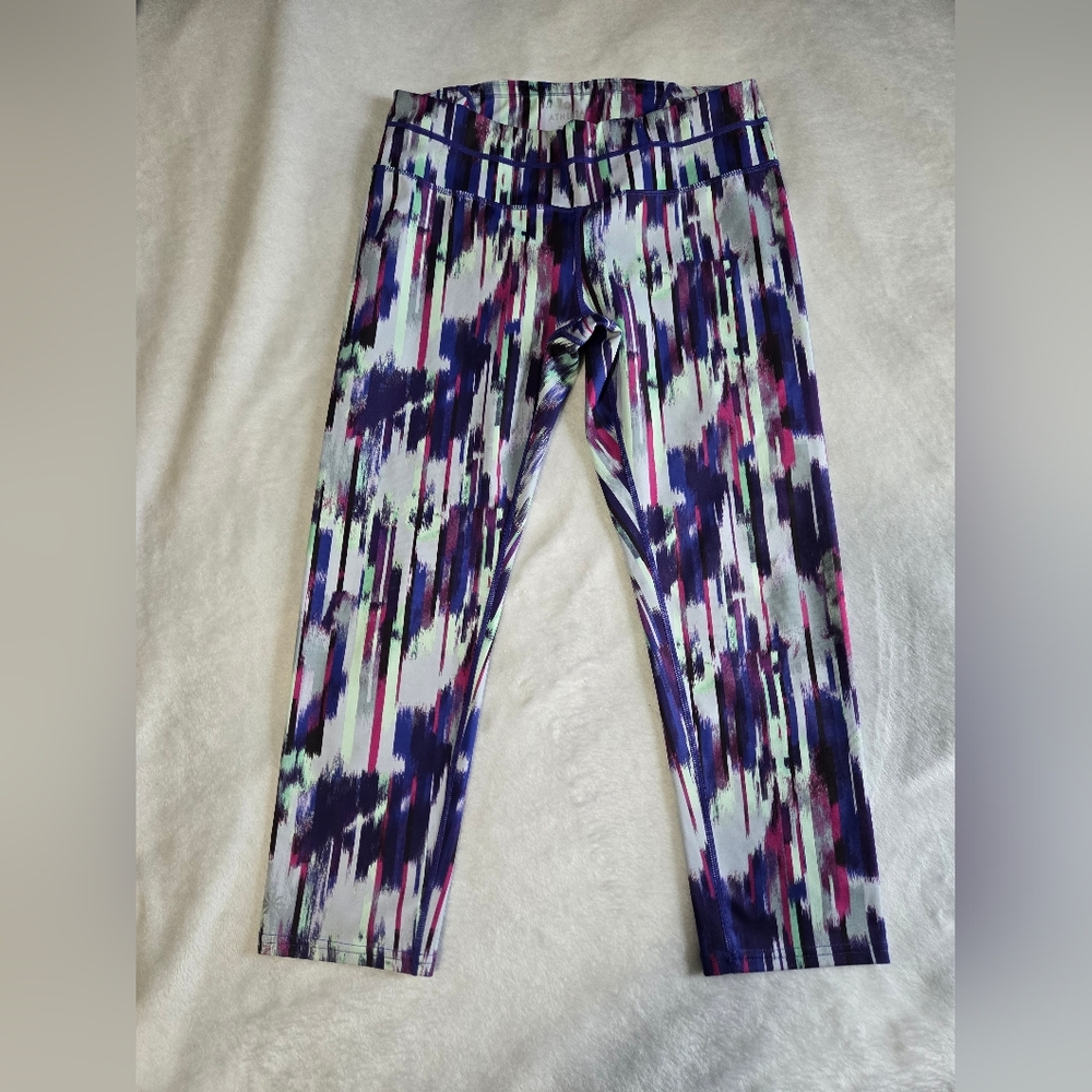 Athleta Multicolor Patterned Capris Size M - image 1